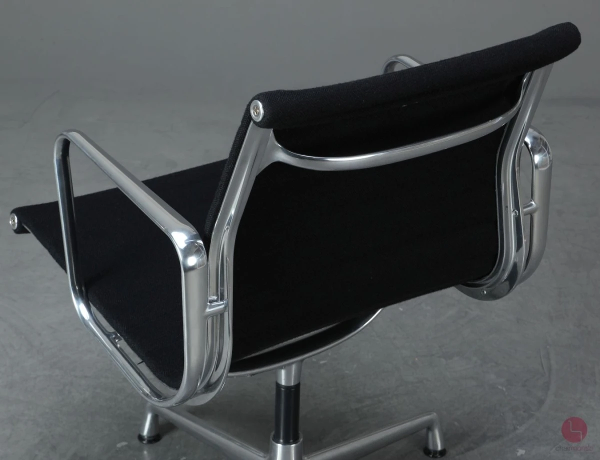 Vitra EA 108 Aluminium Chair Hopsak Schwarz Alu poliert gebraucht
