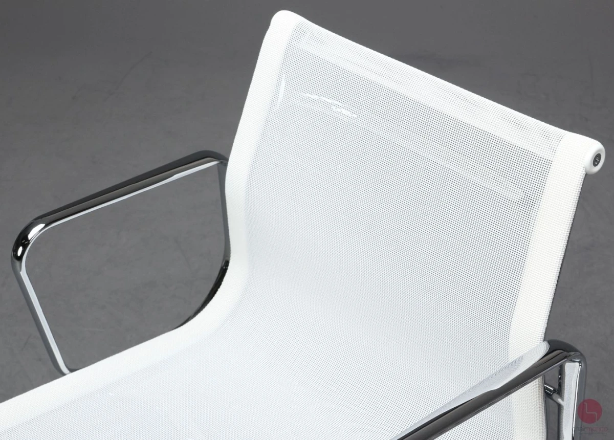 Vitra EA 108 mit weißem Netz Gestell verchromt gebraucht