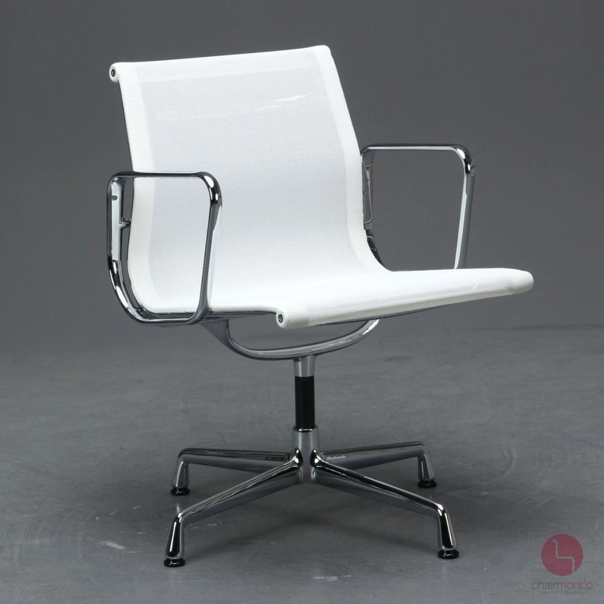 Vitra EA 108 mit weißem Netz Gestell verchromt gebraucht
