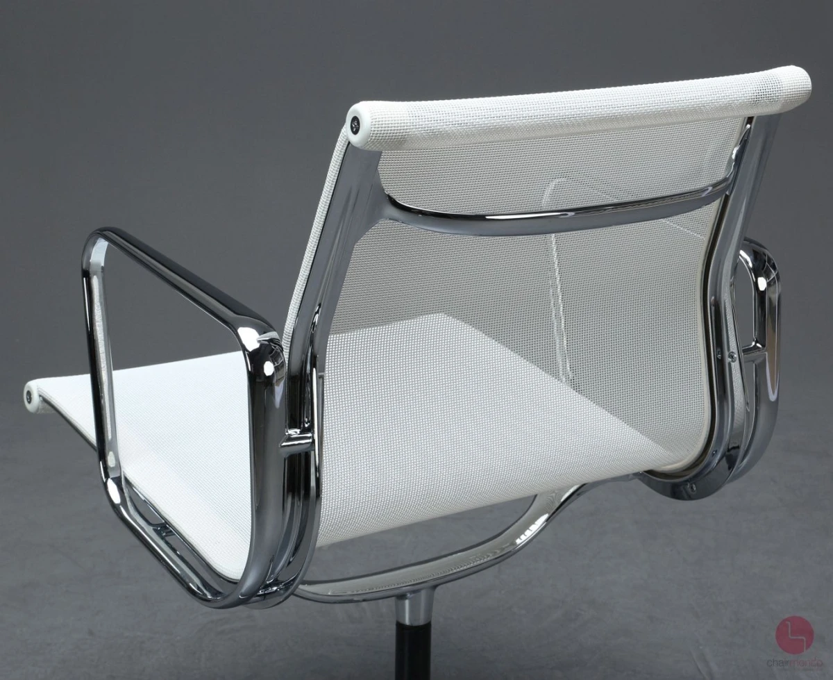 Vitra EA 108 mit weißem Netz Gestell verchromt gebraucht