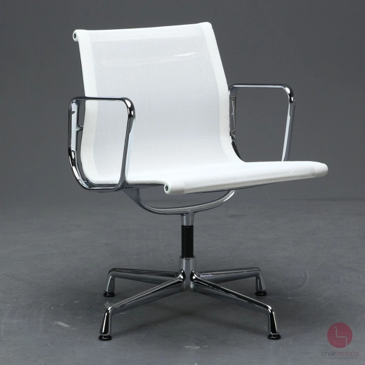 Vitra EA 108 mit weißem Netz Gestell verchromt gebraucht
