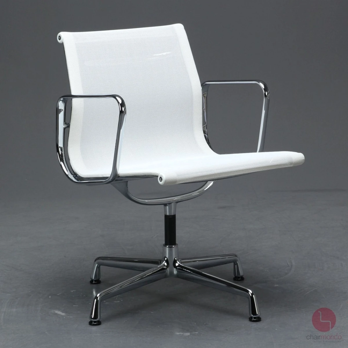 Vitra EA 108 mit weißem Netz Gestell verchromt gebraucht