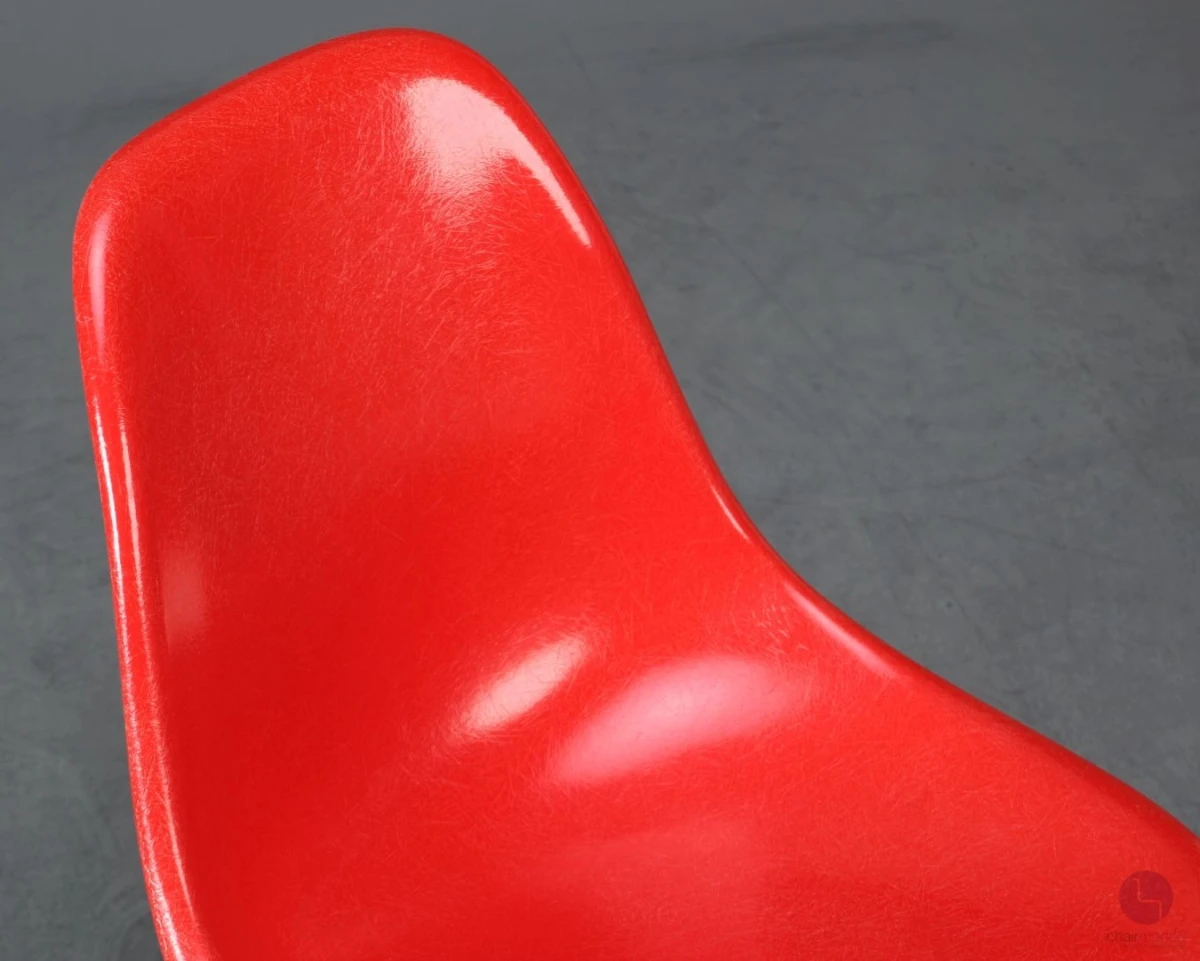 Vitra Eames DSW Side Chair Fiberglas Hermann Miller Rot Ahorngestell gebraucht Vitra Eames DSW Side Chair Fiberglas Hermann Miller Rot Ahorngestell gebraucht