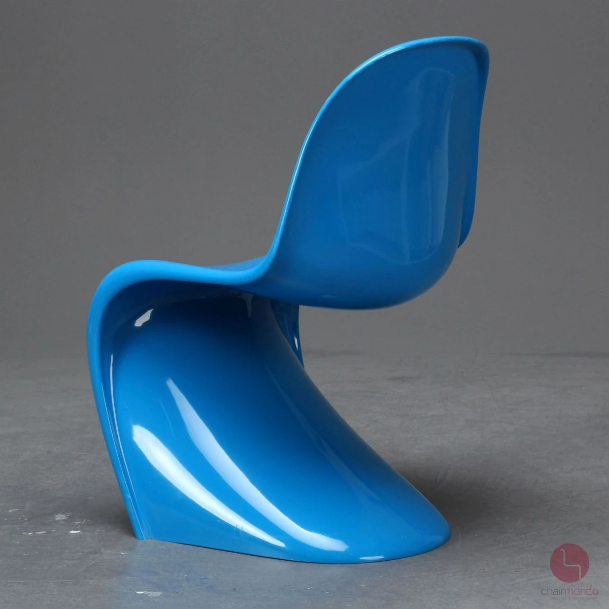 Vitra Panton Chair Classic Stuhl Blau Hochglanz gebraucht