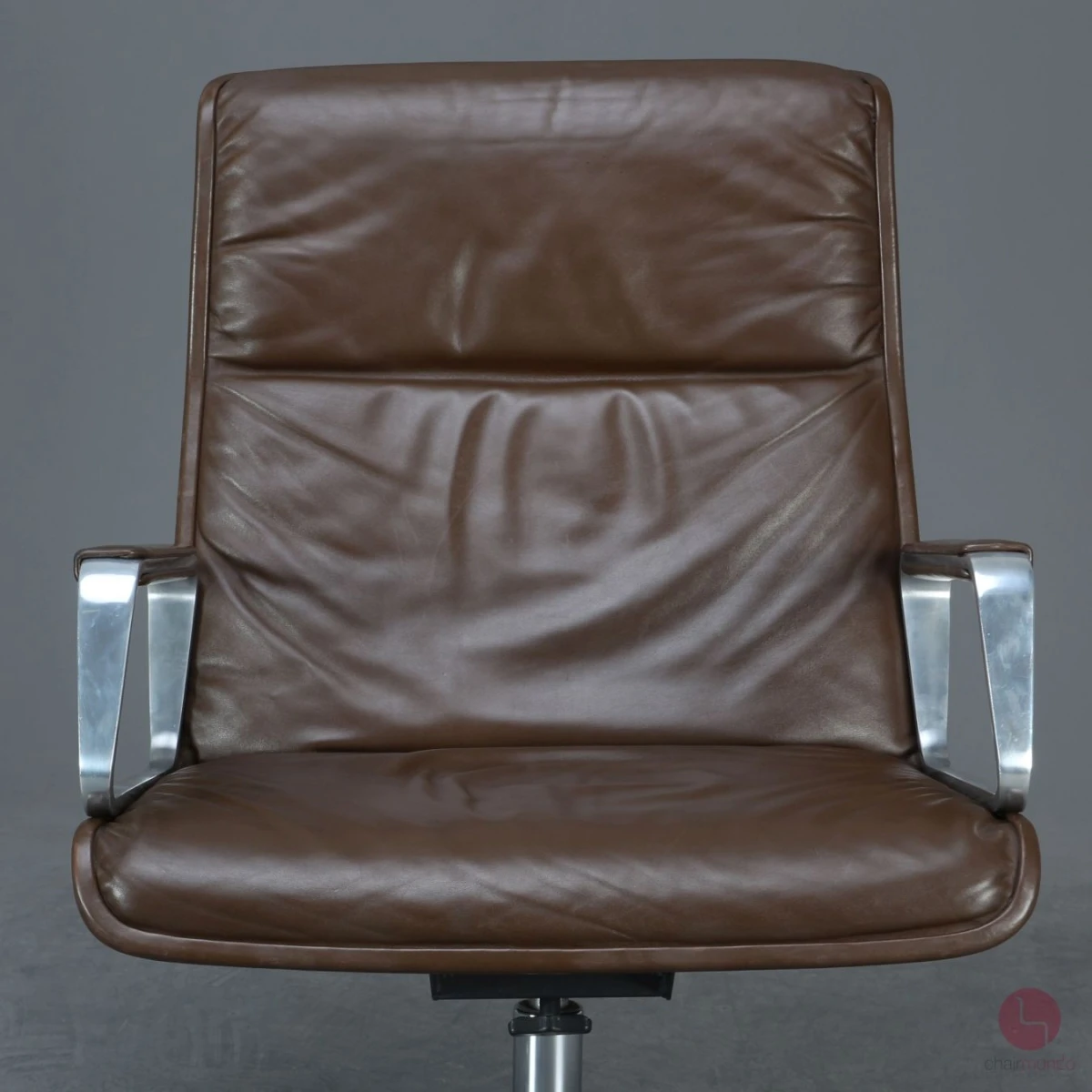 Wilkhahn Lounge Sessel und Ottomane Leder braun - gebraucht
