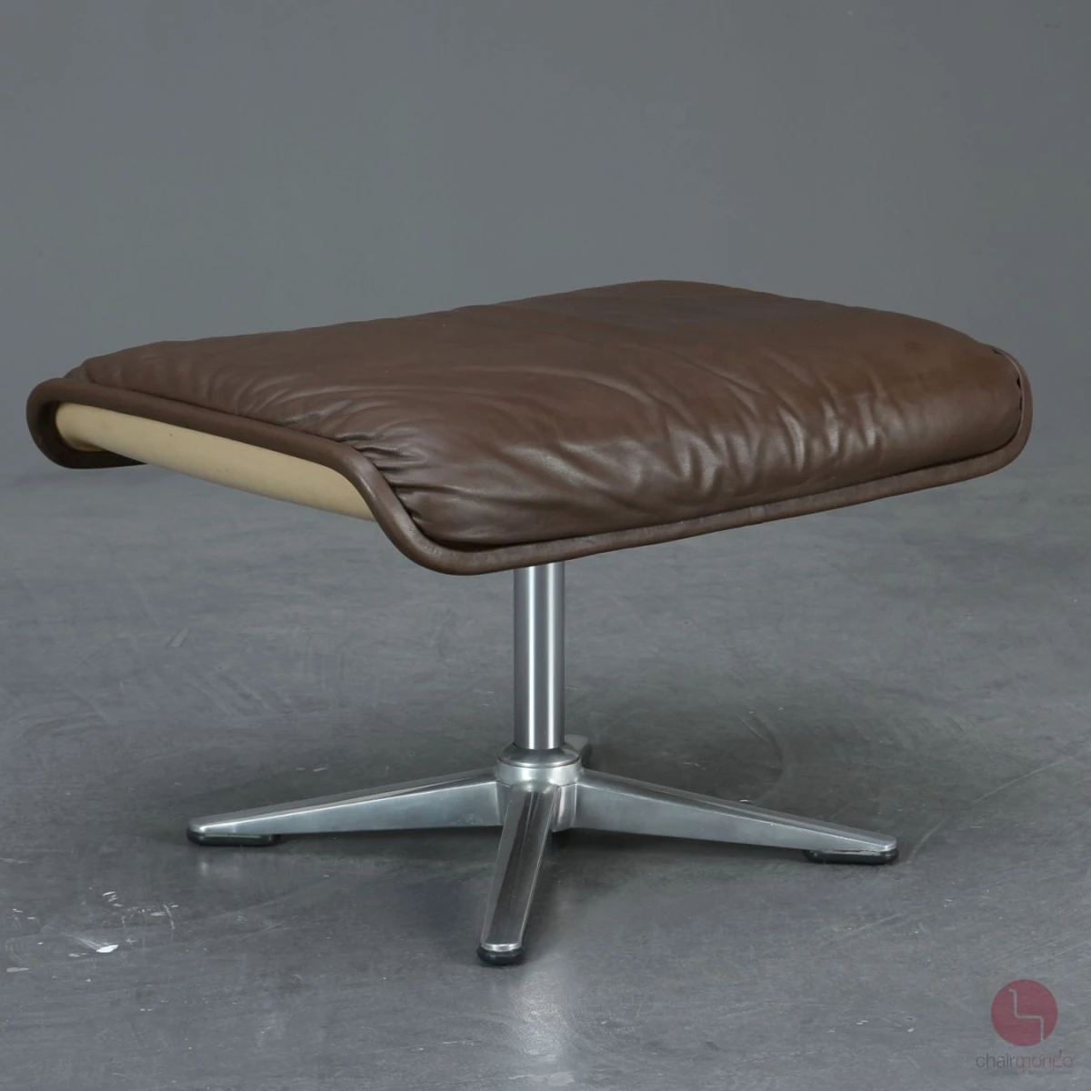 Wilkhahn Lounge Sessel und Ottomane Leder braun - gebraucht