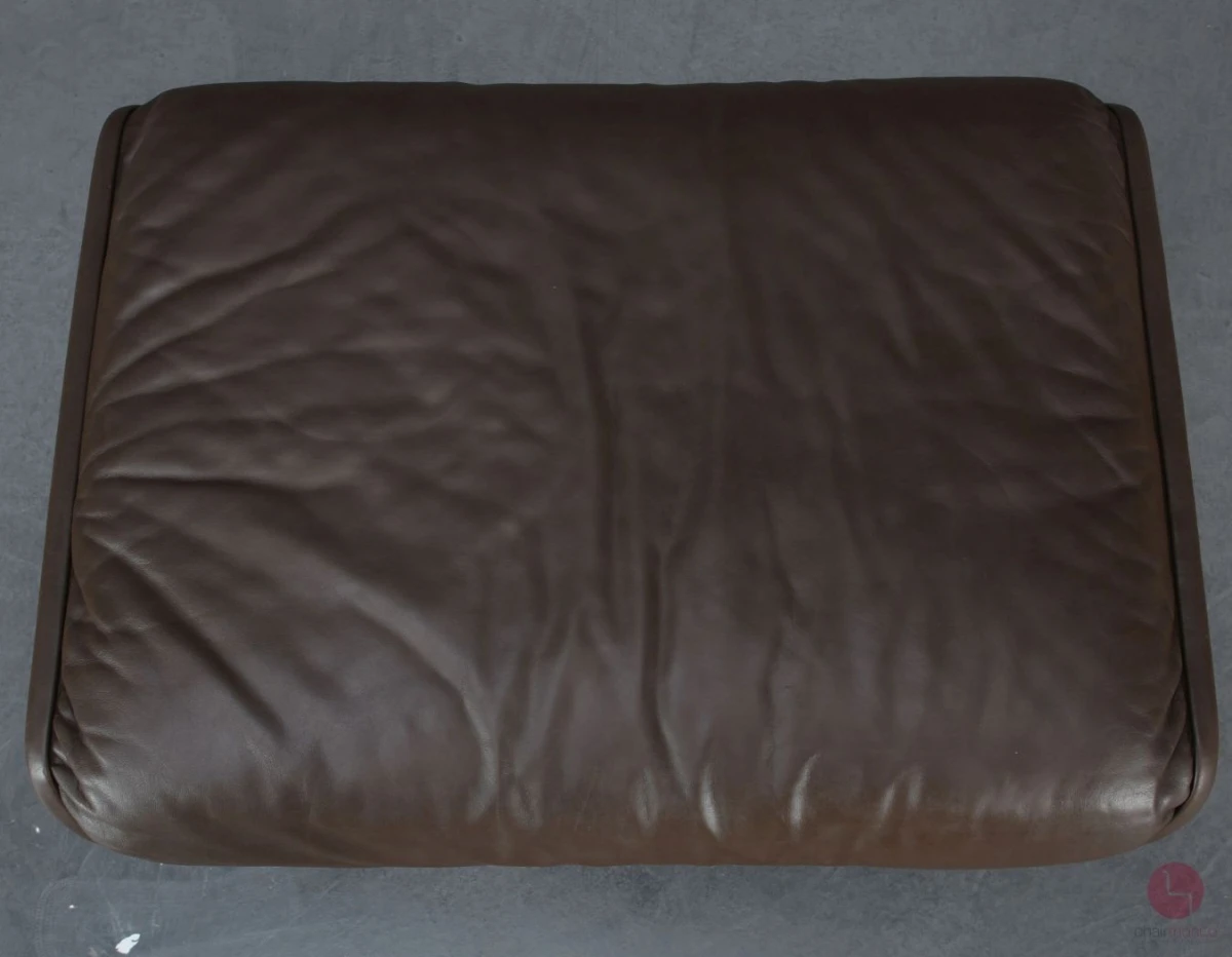 Wilkhahn Lounge Sessel und Ottomane Leder braun - gebraucht