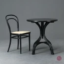 Thonet No. 8 Bistro Tisch in Schwarz 70 cm - gebraucht