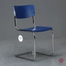 Thonet S43 Freischwinger Stahlrohr verchromt